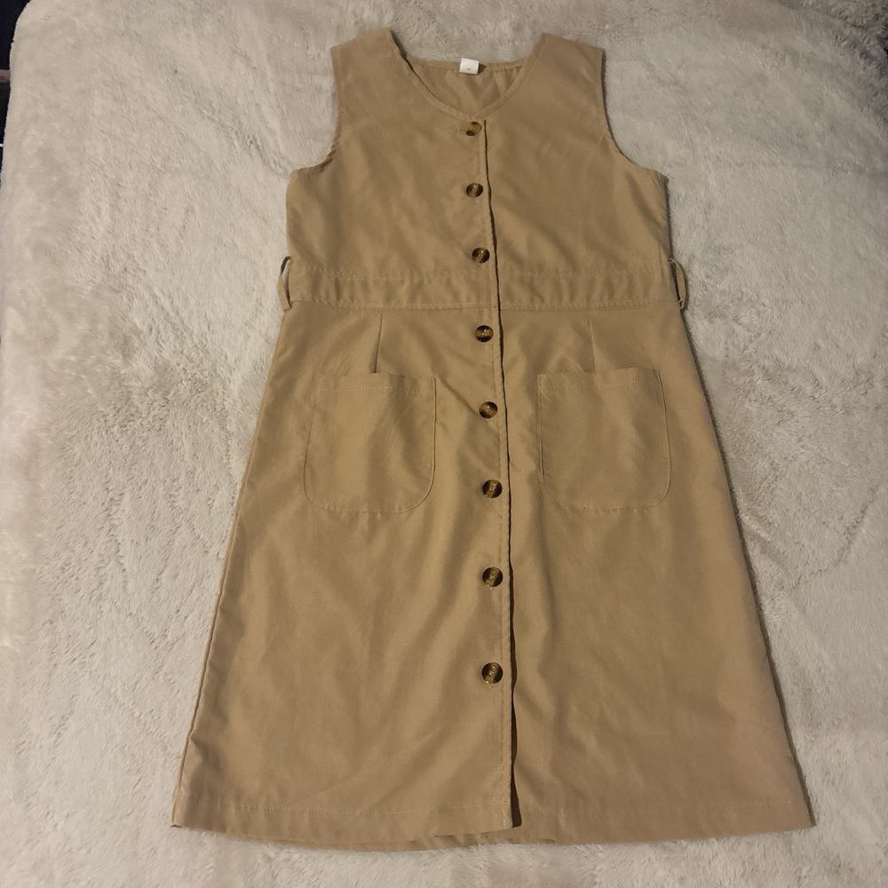 SHEIN Tan Kids Casual Dress